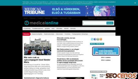 medicalonline.hu desktop náhľad obrázku