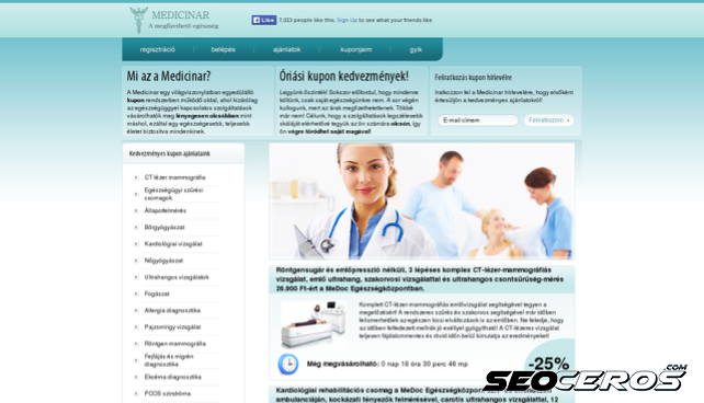 medicinar.hu desktop náhľad obrázku