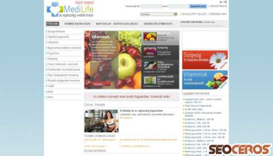 medilife.hu desktop prikaz slike