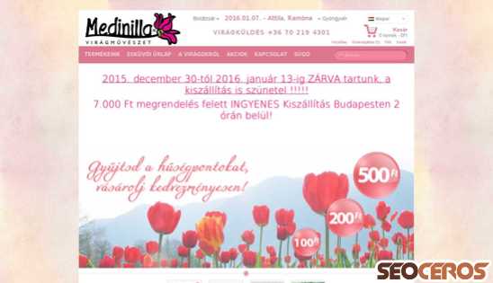 medinilla.hu desktop náhľad obrázku