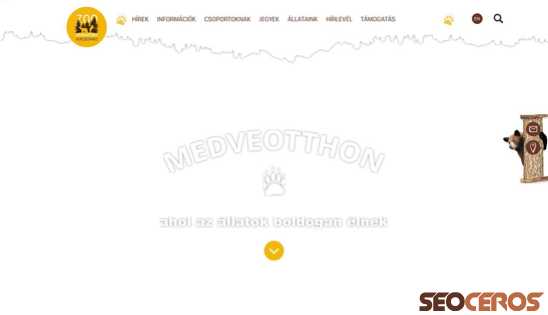medveotthon.hu desktop náhľad obrázku
