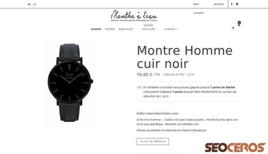 menthe-a-leau.fr/fr/collection-montre/176-montre-montre-homme-cuir-noir desktop preview