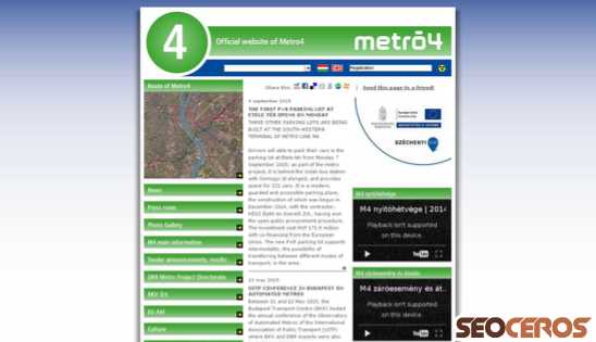 metro4.hu desktop Vorschau