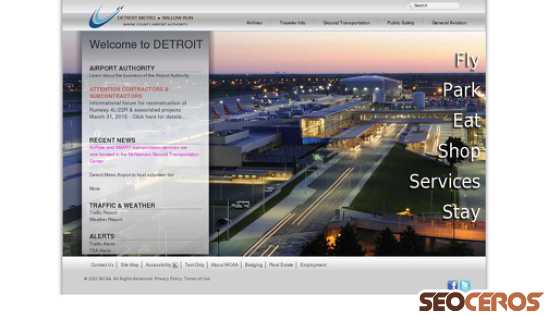 metroairport.com desktop náhľad obrázku