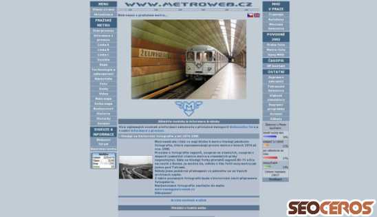 metroweb.cz desktop előnézeti kép