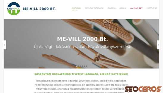 mevill2000.hu desktop előnézeti kép