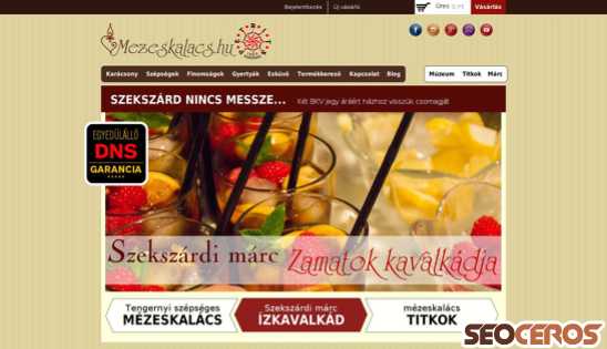 mezeskalacs.hu desktop náhľad obrázku