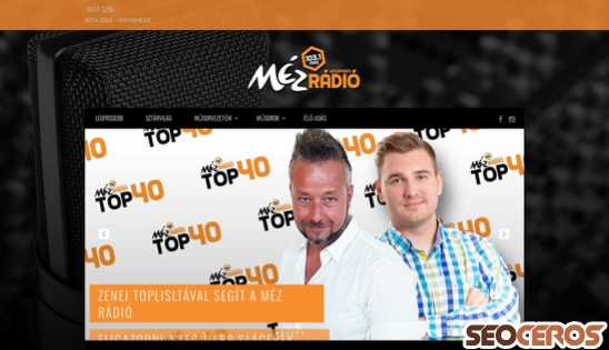 mezradio.hu desktop előnézeti kép