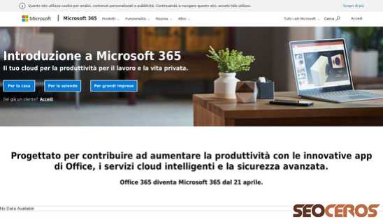 microsoft.com/it-it/microsoft-365 desktop Vista previa
