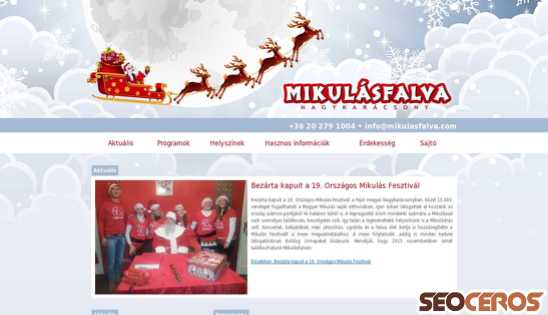 mikulasfalva.com desktop náhled obrázku