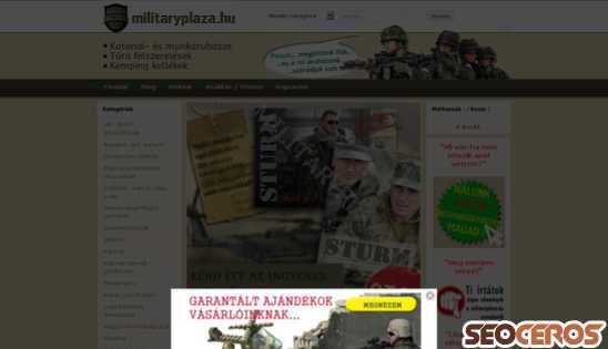 militaryplaza.hu desktop previzualizare