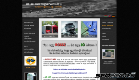 minimumgarazs.hu desktop előnézeti kép
