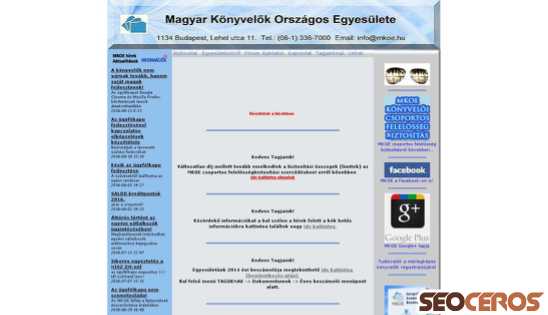 mkoe.hu desktop előnézeti kép