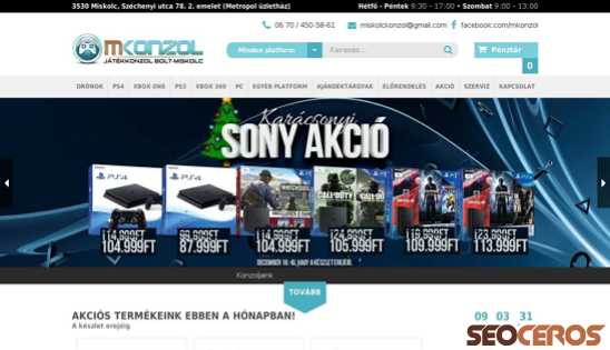 mkonzol.hu desktop náhľad obrázku