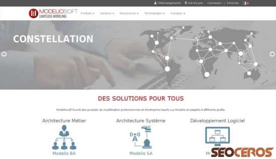 modeliosoft.com/fr desktop előnézeti kép