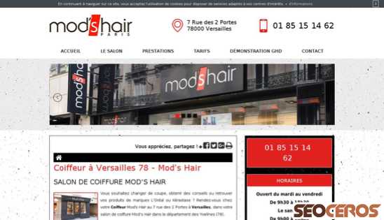 modshair-versailles.fr desktop náhľad obrázku