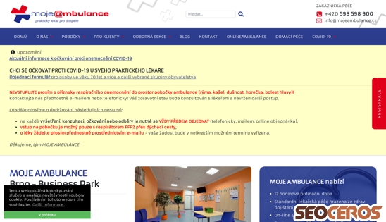 mojeambulance.cz/prakticky-lekar-brno-business-park desktop förhandsvisning