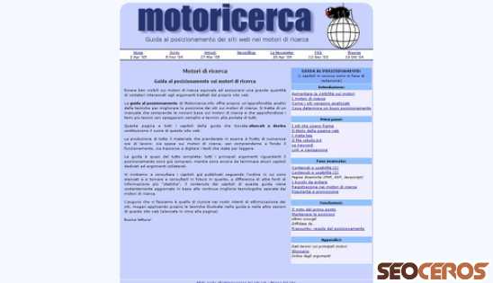 motoricerca.info/guida.phtml desktop Vorschau
