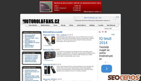 motorolafans.cz desktop előnézeti kép