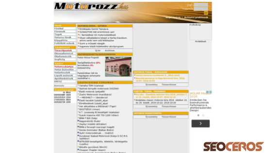 motorozz.hu desktop förhandsvisning