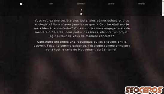 mouvementdupremierjuillet.fr desktop preview