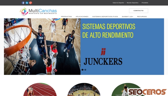 multicanchas.cl desktop náhľad obrázku