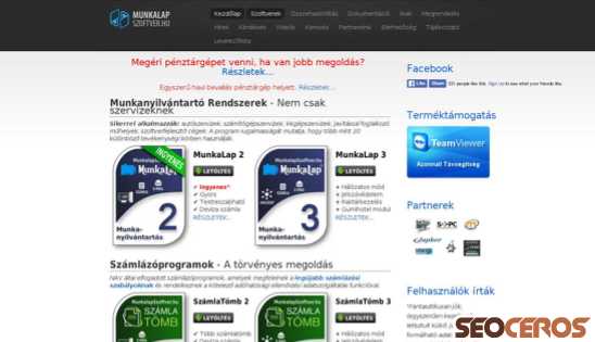 munkalapszoftver.hu desktop náhľad obrázku