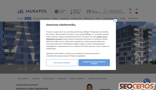 murapol.pl/oferta/katowice/murapol-nowy-bazantow desktop preview