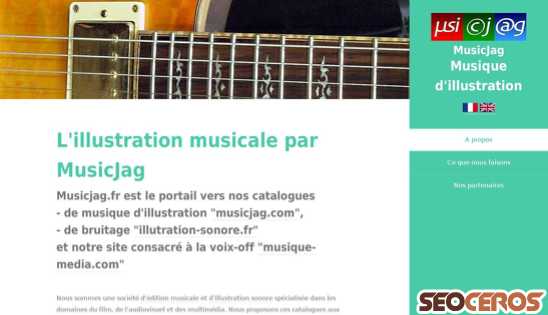 musicjag.fr desktop preview