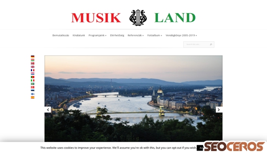 musik-land.hu desktop náhľad obrázku