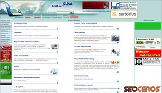 muszeroldal.hu desktop előnézeti kép