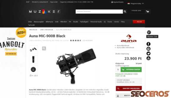 muziker.hu/auna-mic-900b-black desktop obraz podglądowy