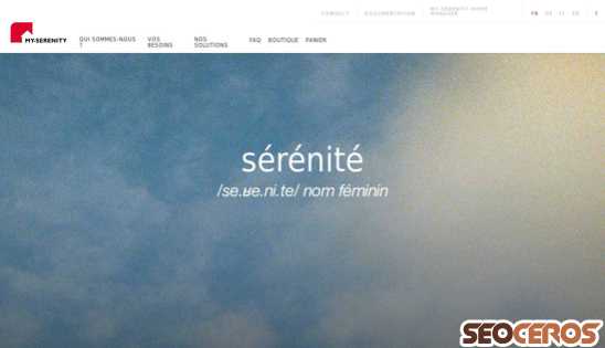 my-serenity.ch desktop förhandsvisning