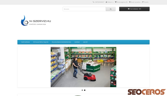 n-szerviz.hu desktop náhľad obrázku