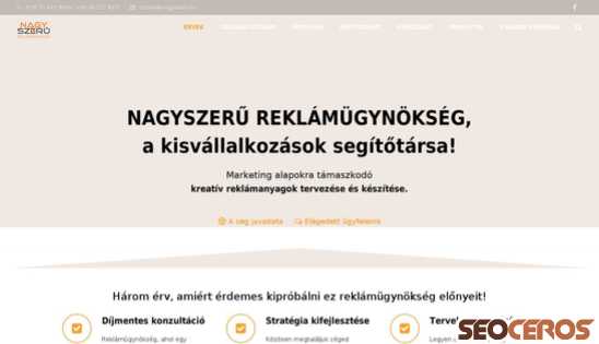nagyszeru.hu desktop előnézeti kép
