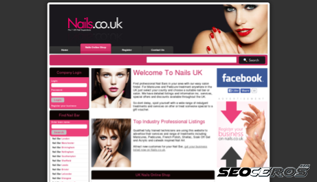 nails.co.uk desktop previzualizare