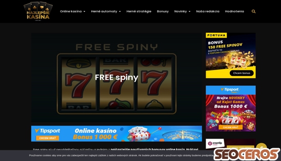 najlepsie-kasina.sk/free-spiny desktop előnézeti kép