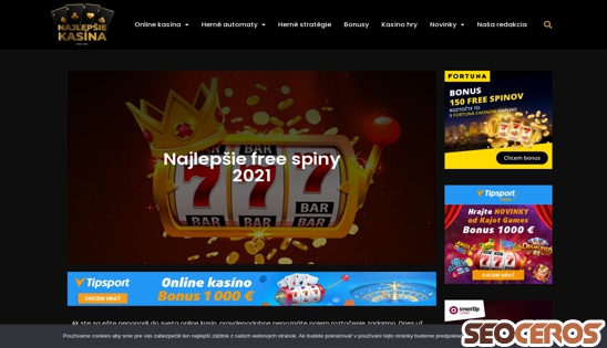 najlepsie-kasina.sk/najlepsie-free-spiny-2021 desktop náhľad obrázku