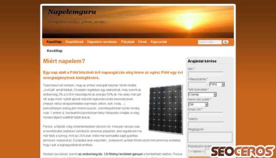 napelemguru.hu desktop előnézeti kép