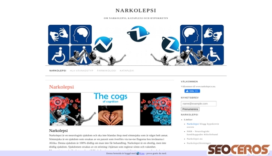 narkolepsi.n.nu desktop previzualizare