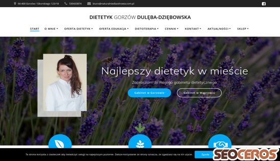 naturalniedlazdrowia.com.pl desktop previzualizare