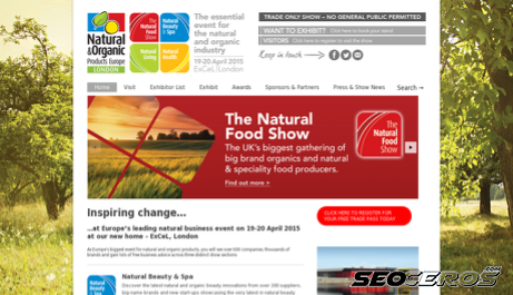 naturalproducts.co.uk desktop náhled obrázku