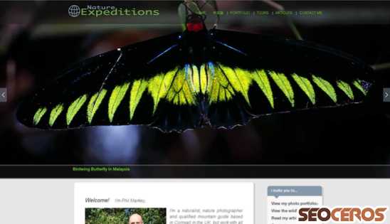 nature-expeditions.co.uk desktop Vista previa