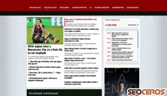 nemzetisport.hu desktop prikaz slike
