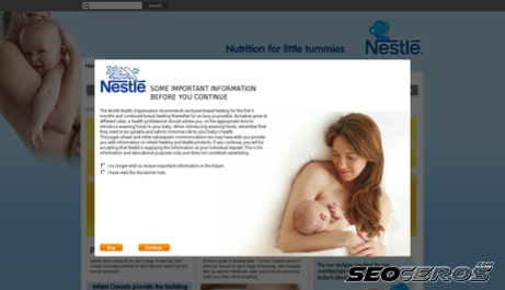 nestlebaby.co.uk desktop Vista previa