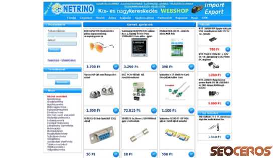 netrino.hu desktop előnézeti kép