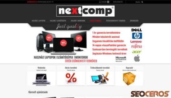 nextcomp.hu desktop náhľad obrázku