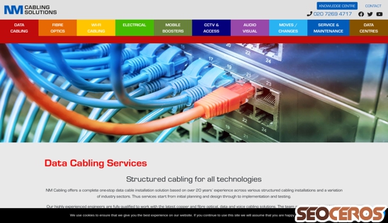 nmcabling.co.uk/services/data-cabling-london desktop obraz podglądowy
