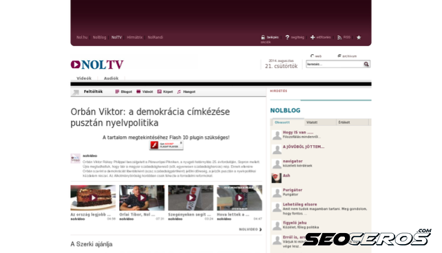 noltv.hu desktop náhled obrázku