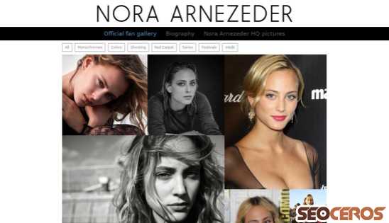 noraarnezeder-fans.com desktop előnézeti kép